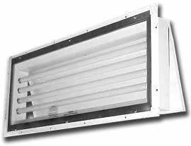 261  |  Panel Mount Vapor/Dust Proof Fluorescent Light Fixture